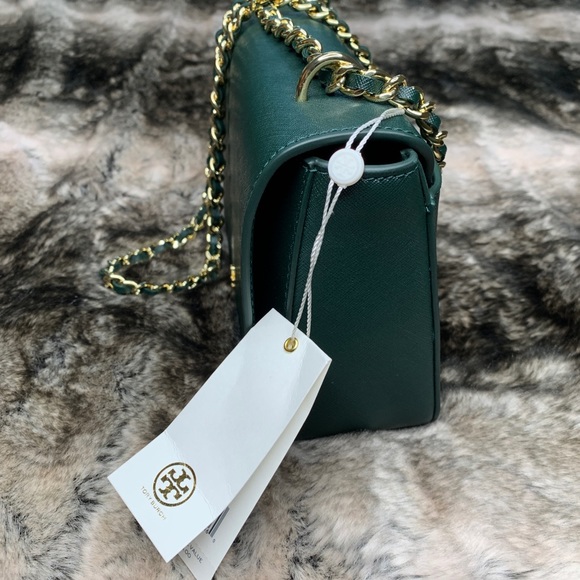 đŻAuth TORY BURCH EMERSON ADJUSTABLE SHOULDER BAG - Picture 6 of 8